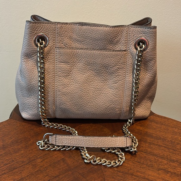 Michael Kors   Convertible Crossbody shoulder bag  pebbled leather khaki tan EUC - Picture 7 of 17